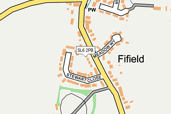 SL6 2PB map - OS OpenMap – Local (Ordnance Survey)