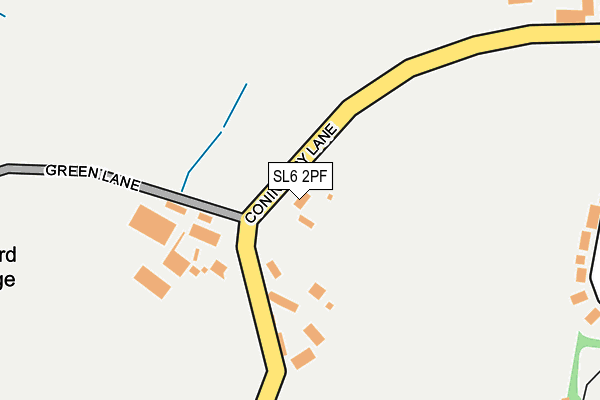 SL6 2PF map - OS OpenMap – Local (Ordnance Survey)