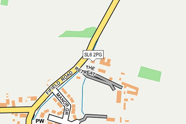 SL6 2PG map - OS OpenMap – Local (Ordnance Survey)