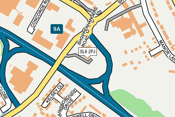 SL6 2PJ map - OS OpenMap – Local (Ordnance Survey)