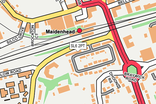 SL6 2PT map - OS OpenMap – Local (Ordnance Survey)
