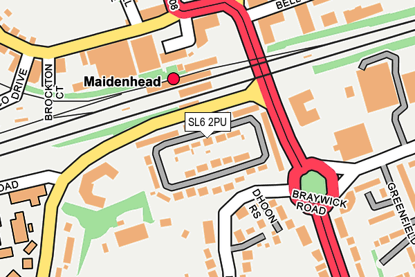 SL6 2PU map - OS OpenMap – Local (Ordnance Survey)
