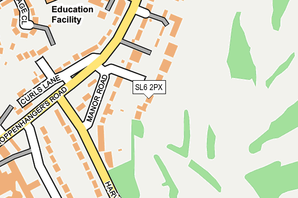 SL6 2PX map - OS OpenMap – Local (Ordnance Survey)