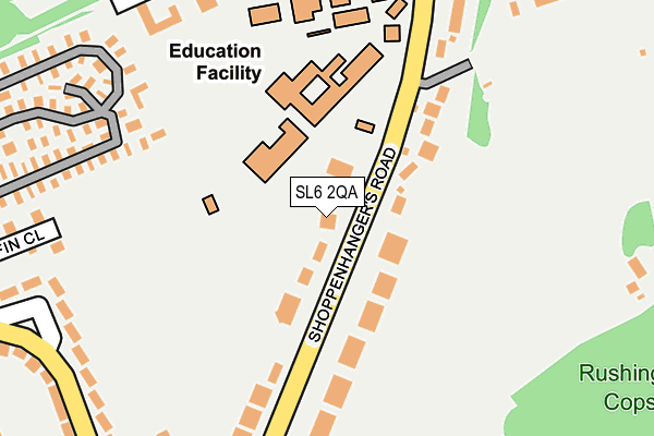 SL6 2QA map - OS OpenMap – Local (Ordnance Survey)