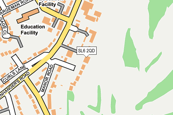 SL6 2QD map - OS OpenMap – Local (Ordnance Survey)