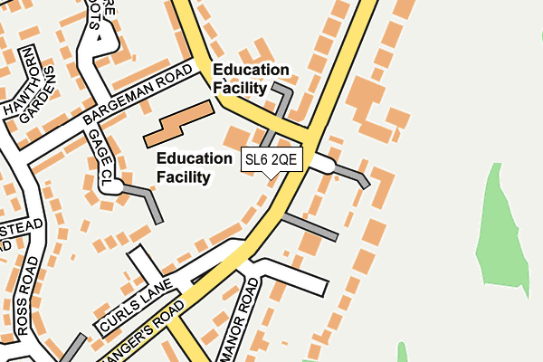 SL6 2QE map - OS OpenMap – Local (Ordnance Survey)