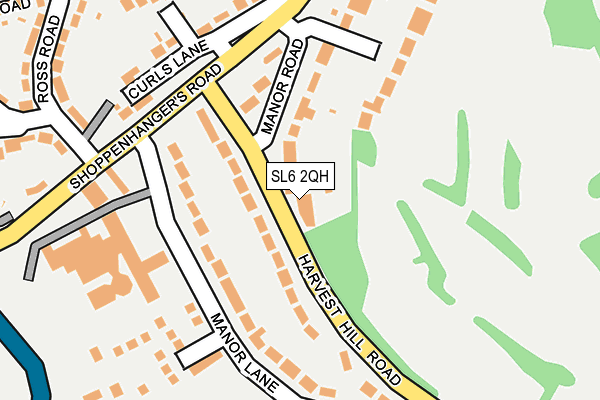 SL6 2QH map - OS OpenMap – Local (Ordnance Survey)