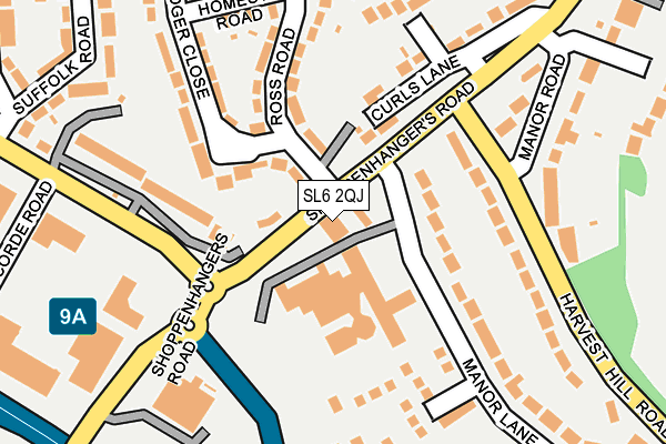 SL6 2QJ map - OS OpenMap – Local (Ordnance Survey)