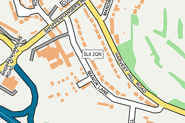 SL6 2QN map - OS OpenMap – Local (Ordnance Survey)