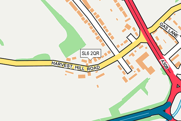 SL6 2QR map - OS OpenMap – Local (Ordnance Survey)