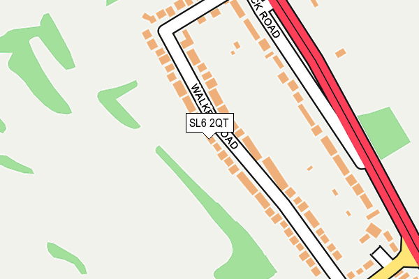 SL6 2QT map - OS OpenMap – Local (Ordnance Survey)