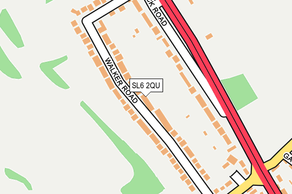 SL6 2QU map - OS OpenMap – Local (Ordnance Survey)