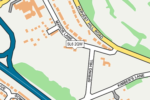 SL6 2QW map - OS OpenMap – Local (Ordnance Survey)