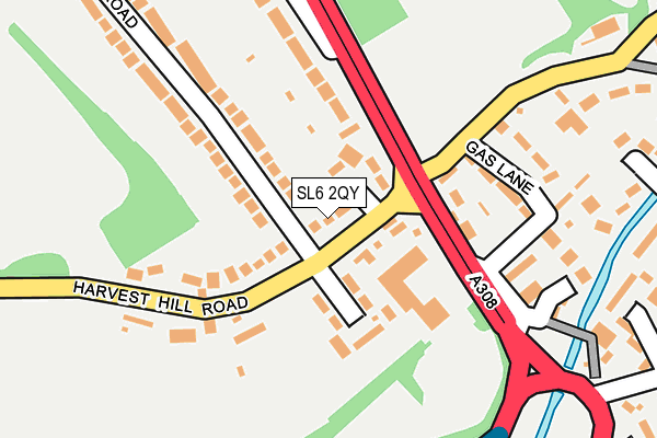 SL6 2QY map - OS OpenMap – Local (Ordnance Survey)