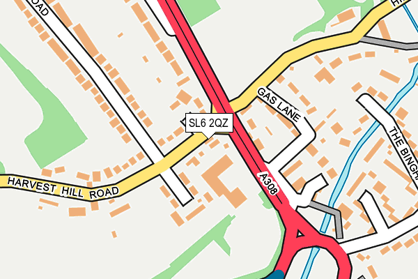 SL6 2QZ map - OS OpenMap – Local (Ordnance Survey)