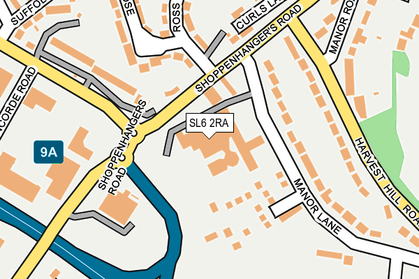 SL6 2RA map - OS OpenMap – Local (Ordnance Survey)