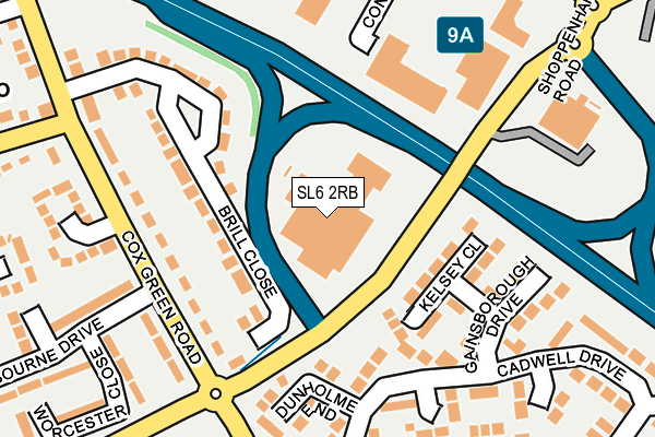 SL6 2RB map - OS OpenMap – Local (Ordnance Survey)