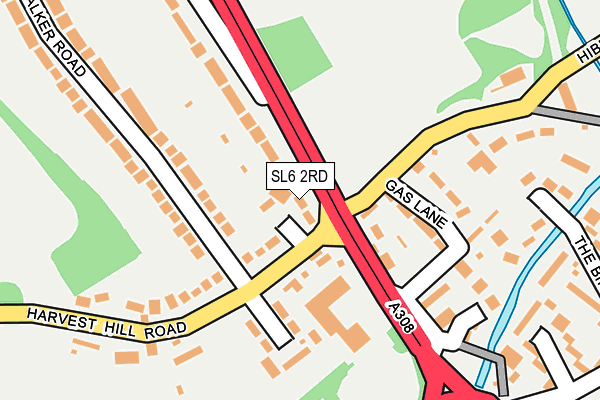 SL6 2RD map - OS OpenMap – Local (Ordnance Survey)