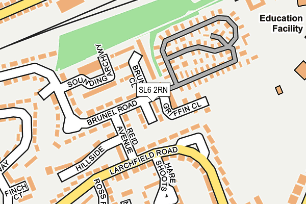 SL6 2RN map - OS OpenMap – Local (Ordnance Survey)