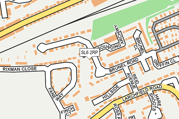 SL6 2RP map - OS OpenMap – Local (Ordnance Survey)