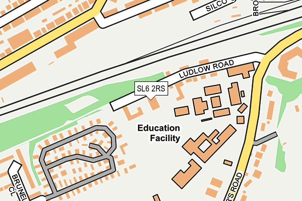 SL6 2RS map - OS OpenMap – Local (Ordnance Survey)