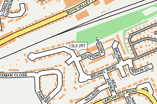 SL6 2RT map - OS OpenMap – Local (Ordnance Survey)