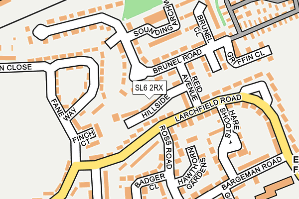 SL6 2RX map - OS OpenMap – Local (Ordnance Survey)