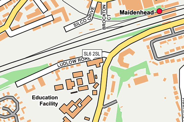 SL6 2SL map - OS OpenMap – Local (Ordnance Survey)