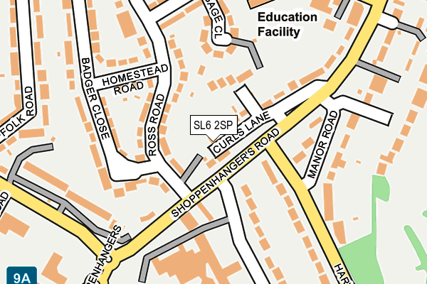 SL6 2SP map - OS OpenMap – Local (Ordnance Survey)