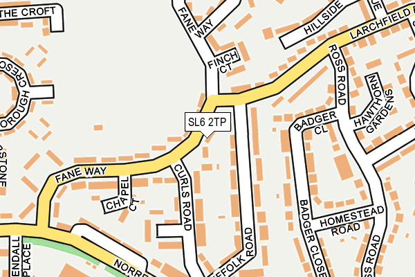 SL6 2TP map - OS OpenMap – Local (Ordnance Survey)