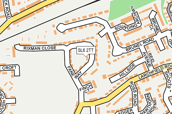 SL6 2TT map - OS OpenMap – Local (Ordnance Survey)