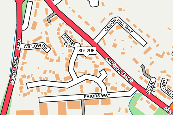 SL6 2UF map - OS OpenMap – Local (Ordnance Survey)
