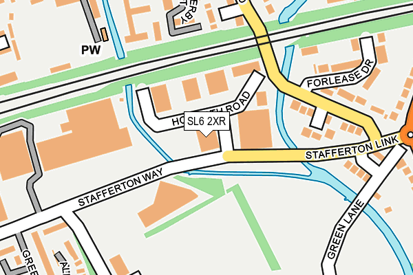 SL6 2XR map - OS OpenMap – Local (Ordnance Survey)