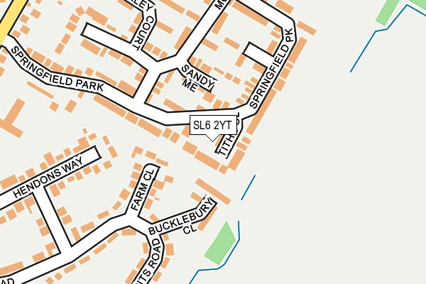 SL6 2YT map - OS OpenMap – Local (Ordnance Survey)