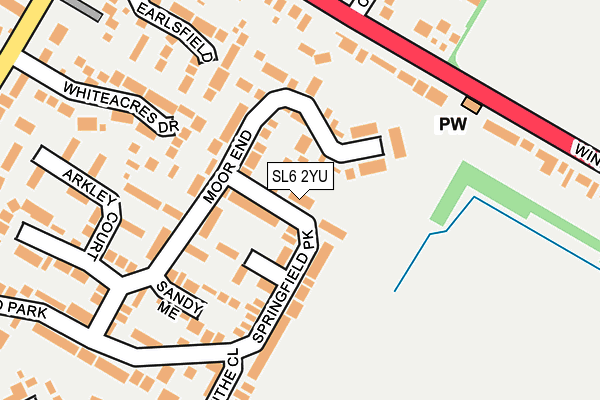SL6 2YU map - OS OpenMap – Local (Ordnance Survey)