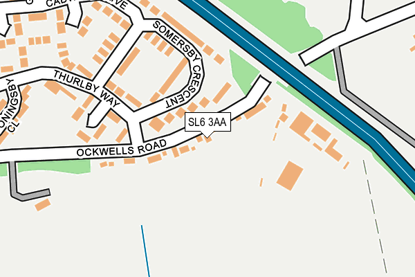 SL6 3AA map - OS OpenMap – Local (Ordnance Survey)