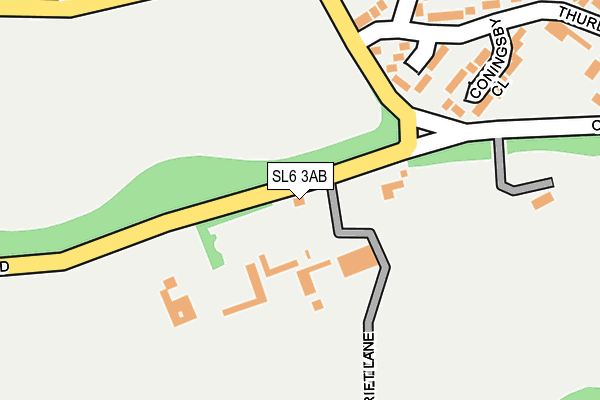 SL6 3AB map - OS OpenMap – Local (Ordnance Survey)