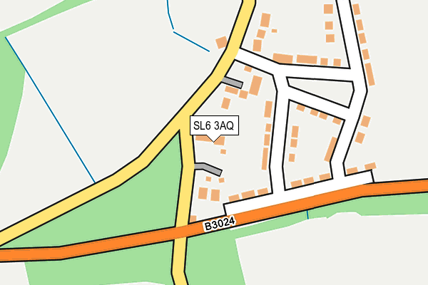 SL6 3AQ map - OS OpenMap – Local (Ordnance Survey)