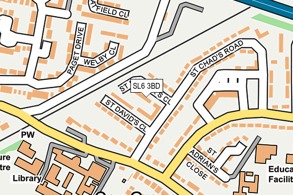 SL6 3BD map - OS OpenMap – Local (Ordnance Survey)
