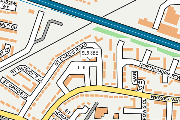 SL6 3BE map - OS OpenMap – Local (Ordnance Survey)