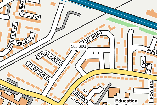 SL6 3BG map - OS OpenMap – Local (Ordnance Survey)
