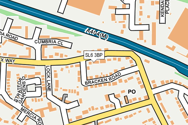 SL6 3BP map - OS OpenMap – Local (Ordnance Survey)
