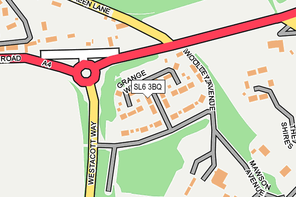 SL6 3BQ map - OS OpenMap – Local (Ordnance Survey)