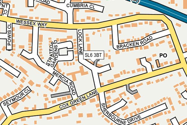 SL6 3BT map - OS OpenMap – Local (Ordnance Survey)