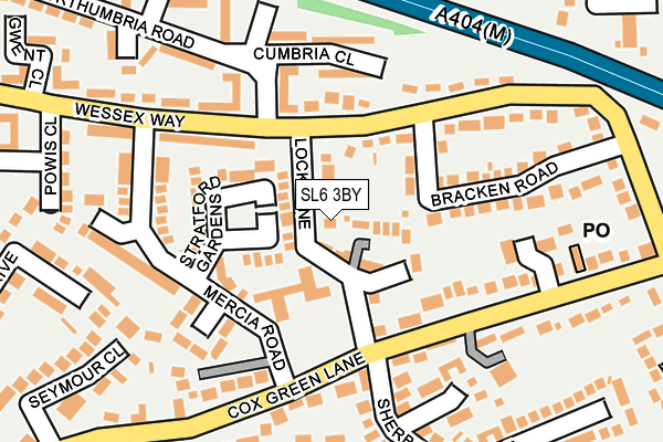 SL6 3BY map - OS OpenMap – Local (Ordnance Survey)