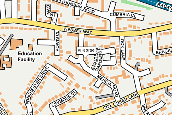 SL6 3DR map - OS OpenMap – Local (Ordnance Survey)
