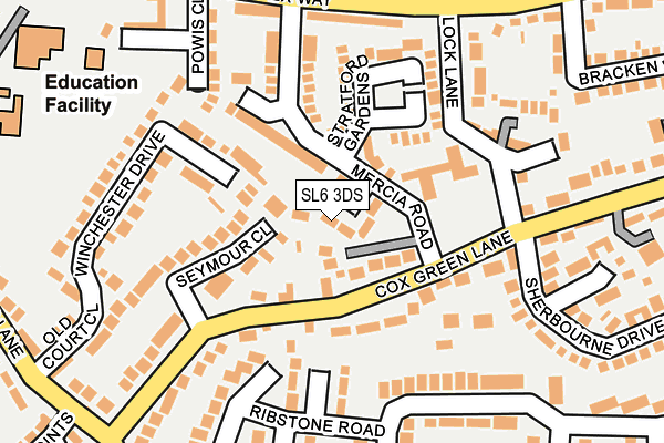 SL6 3DS map - OS OpenMap – Local (Ordnance Survey)