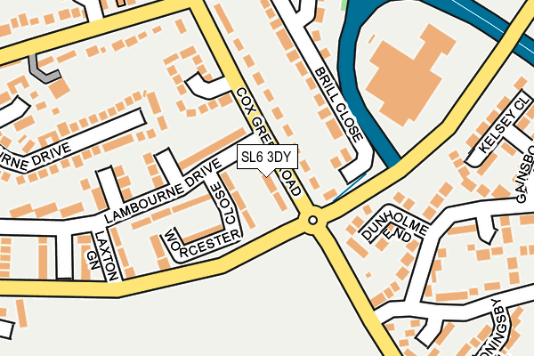 SL6 3DY map - OS OpenMap – Local (Ordnance Survey)