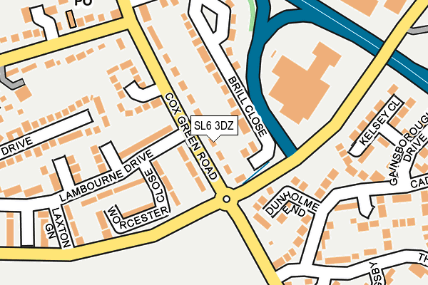 SL6 3DZ map - OS OpenMap – Local (Ordnance Survey)