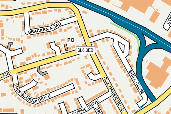 SL6 3EB map - OS OpenMap – Local (Ordnance Survey)